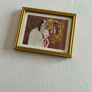 Disney Vintage Fine Art miniatures.  Cruella Devil 101 Dalmatians.